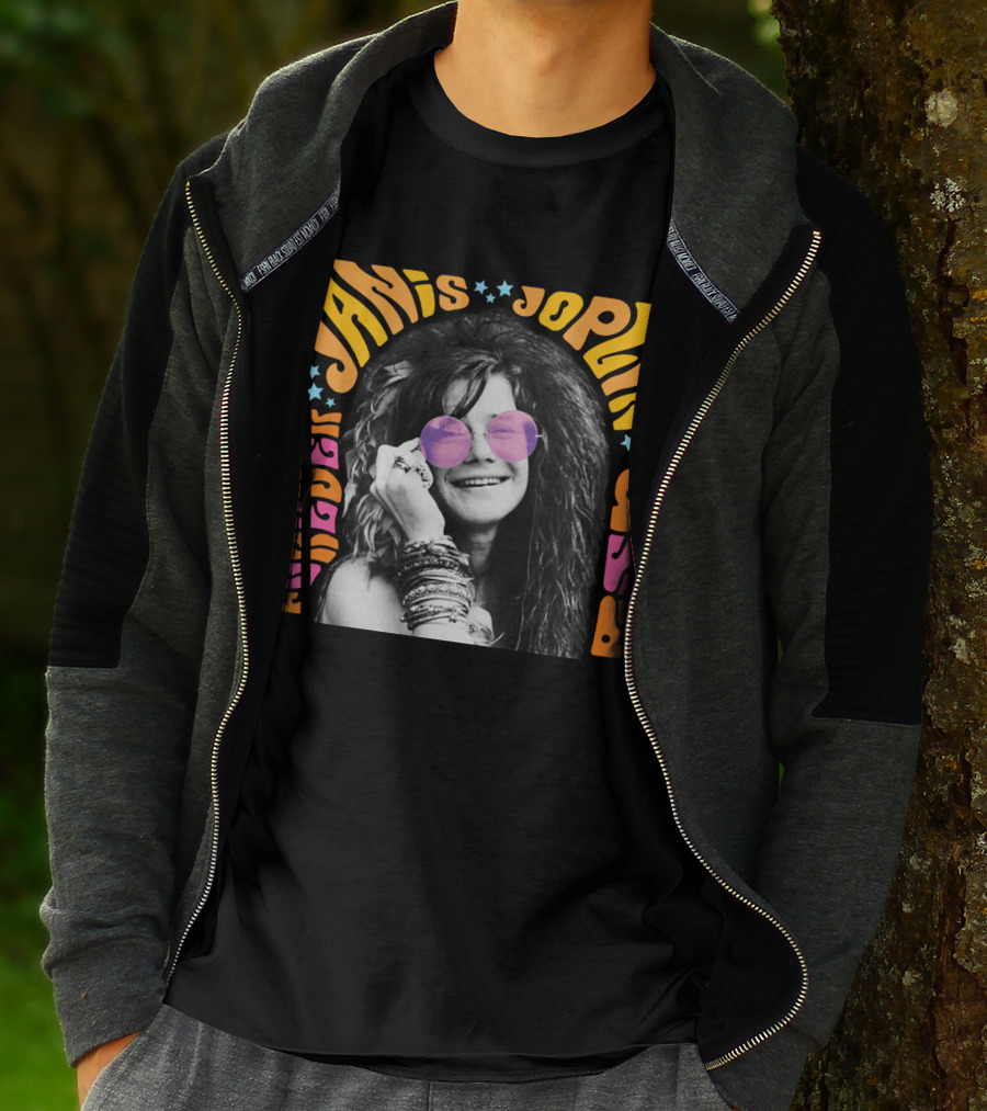 Janis Joplin Forever USA JNJL 09 Postage Stamp T-Shirt