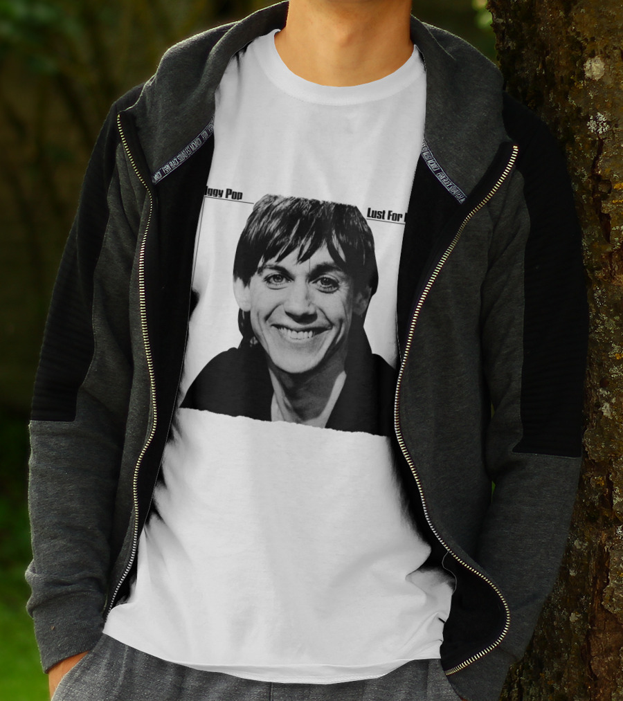 Iggy Pop Lust For Life Smiling Portrait IP&ST 02 T-Shirt