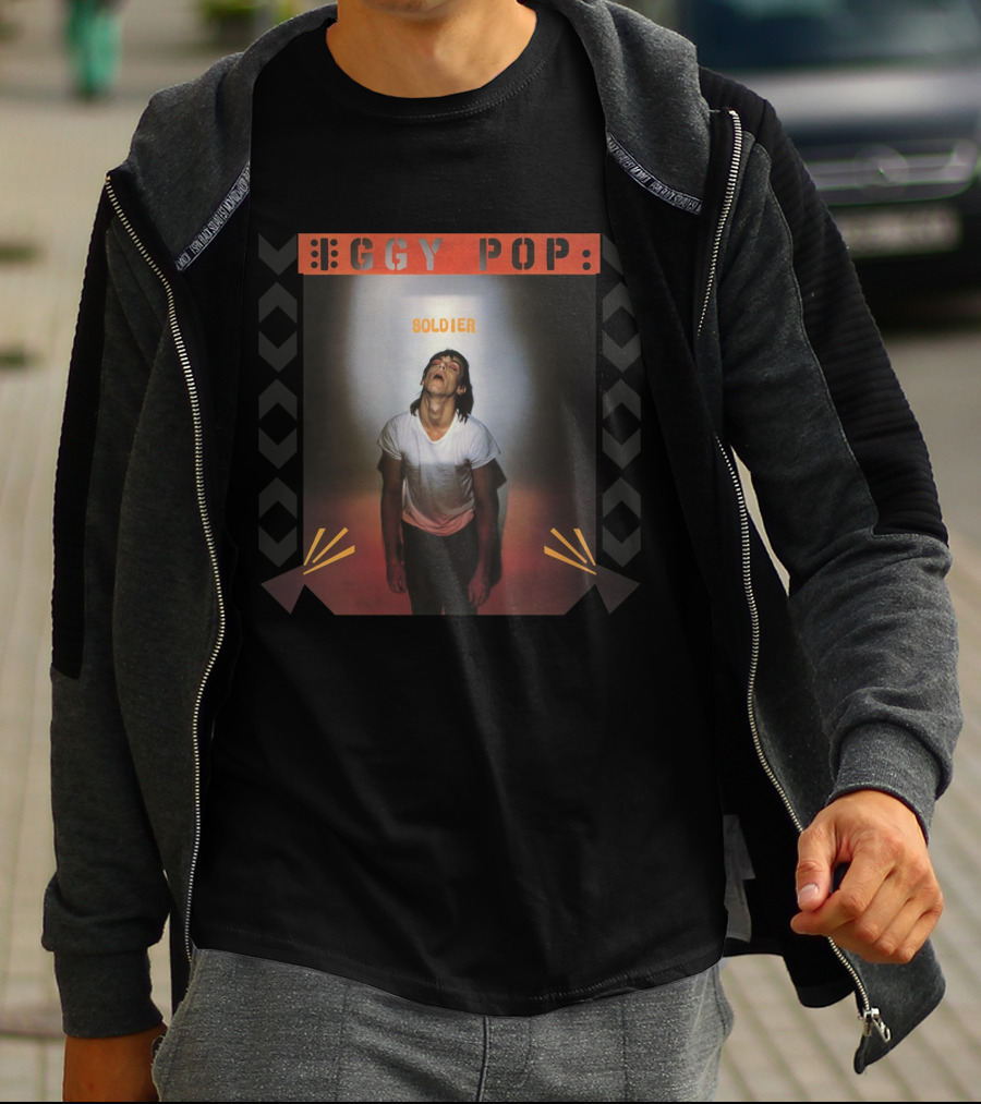 Iggy Pop Soldier Album Cover IP&ST 08 Edition T-Shirt