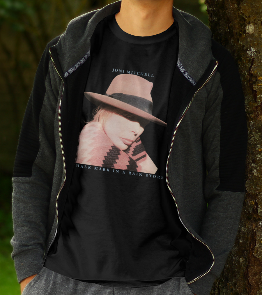 Joni Mitchell Chalk Mark In A Rain Storm Hat T-Shirt