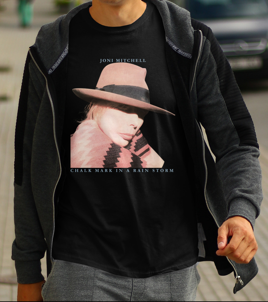 Joni Mitchell Chalk Mark In A Rain Storm Hat T-Shirt