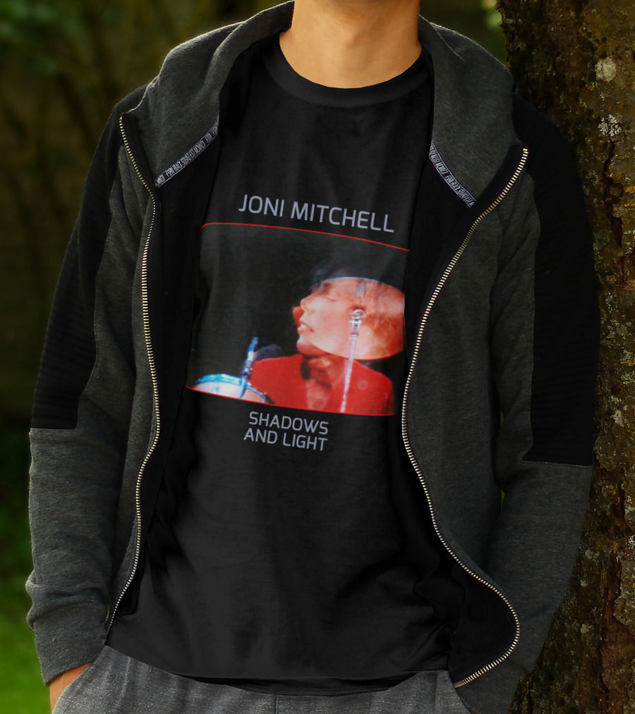 Joni Mitchell Shadows And Light Performance Album Cover Retro Music Art T-Shirt