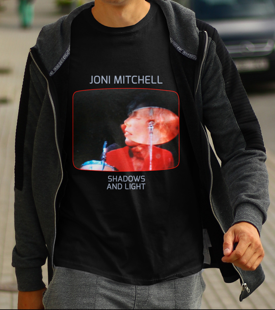 Joni Mitchell Shadows And Light Performance Album Cover Retro Music Art T-Shirt