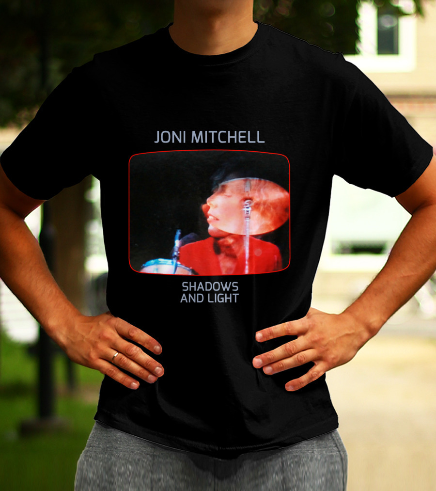 Joni Mitchell Shadows And Light Performance Album Cover Retro Music Art T-Shirt