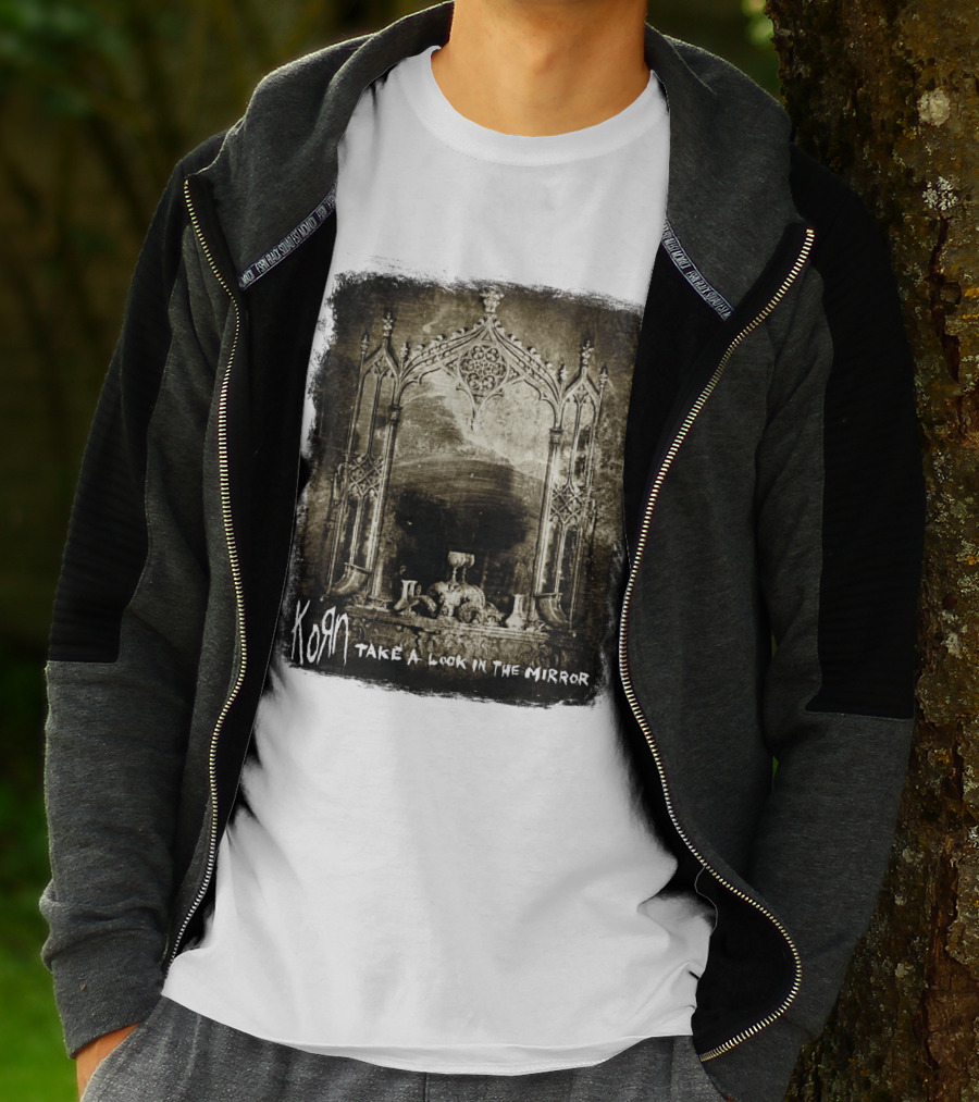 KORN Take A Look In The Mirror Gothic Arch Reflection T-Shirt