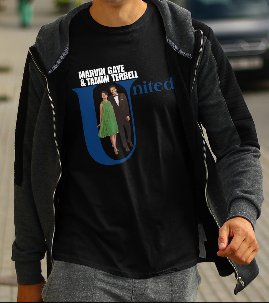 Marvin Gaye And Tammi Terrell United Classic Album Cover T-Shirt