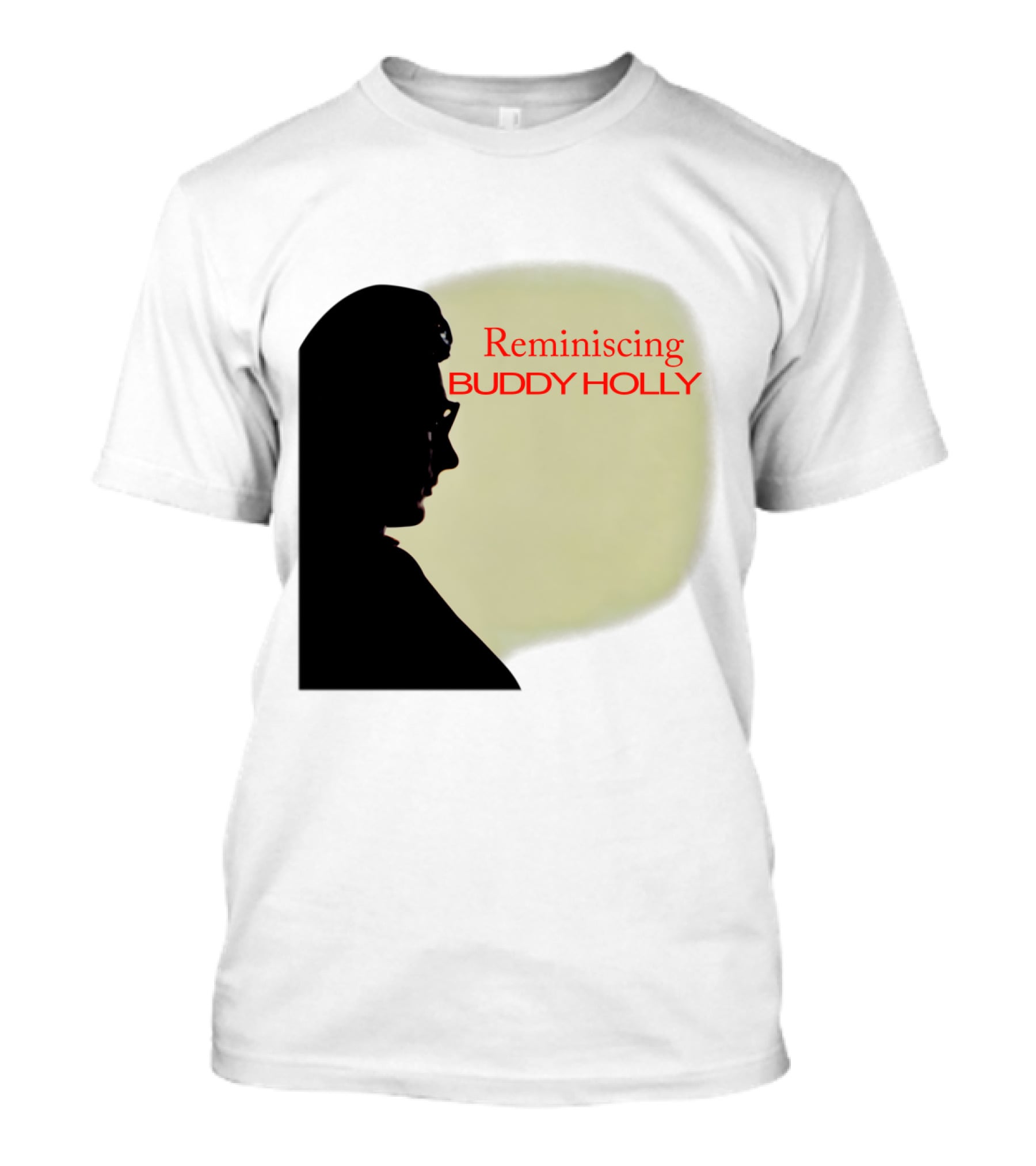 Reminiscing Buddy Holly Iconic Silhouette T-Shirt