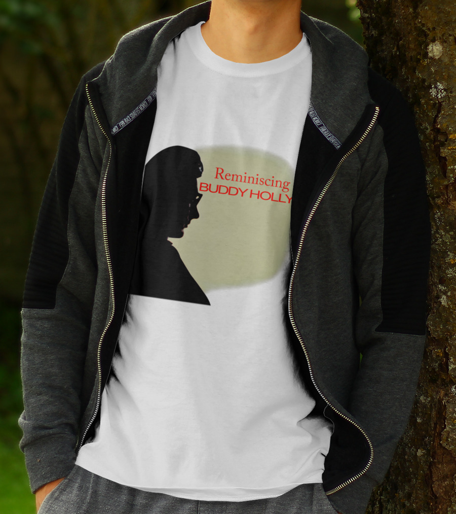 Reminiscing Buddy Holly Iconic Silhouette T-Shirt