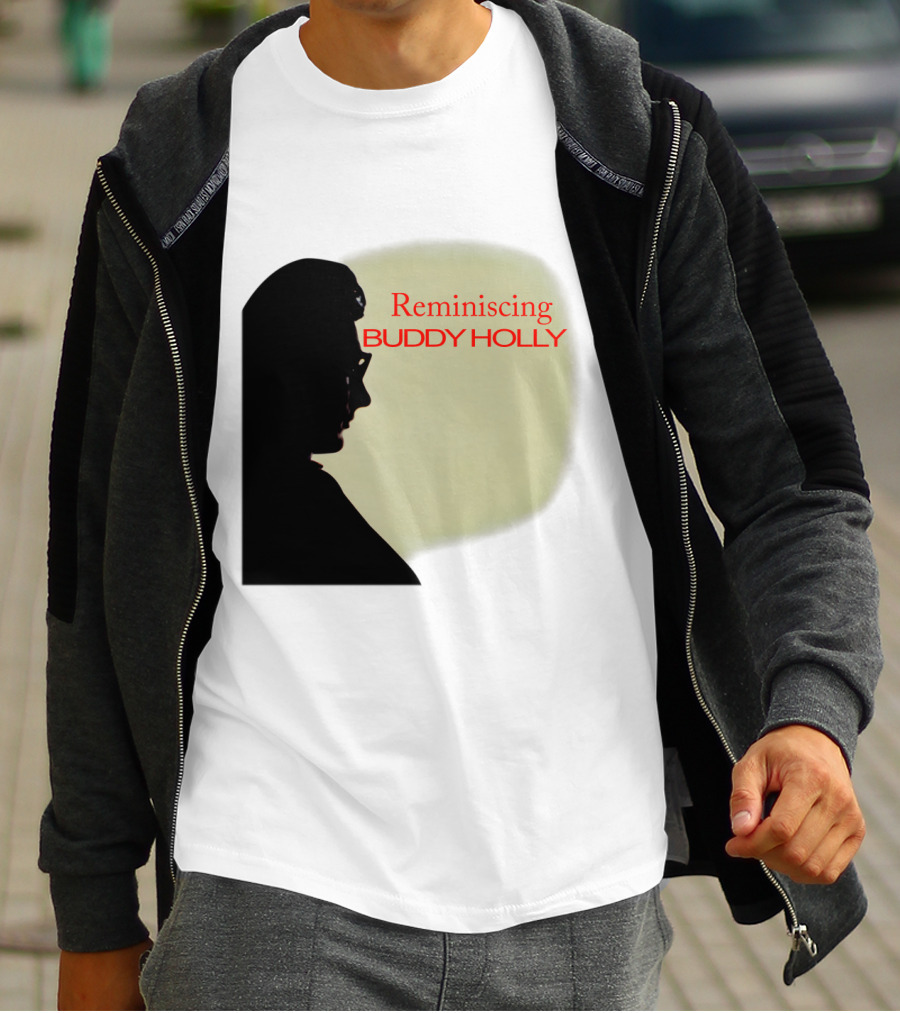 Reminiscing Buddy Holly Iconic Silhouette T-Shirt
