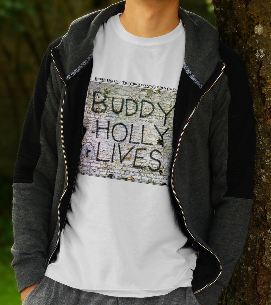 Buddy Holly The Crickets Buddy Holly Lives 20 Golden Greats T-Shirt