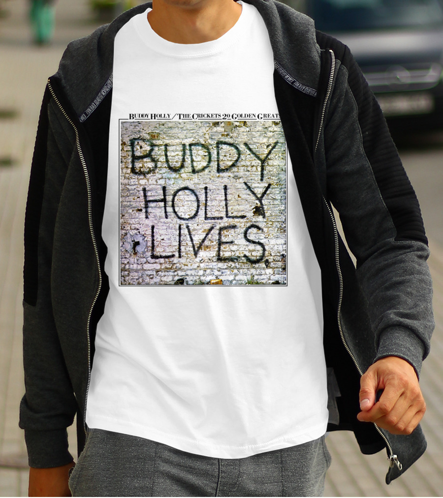 Buddy Holly The Crickets Buddy Holly Lives 20 Golden Greats T-Shirt