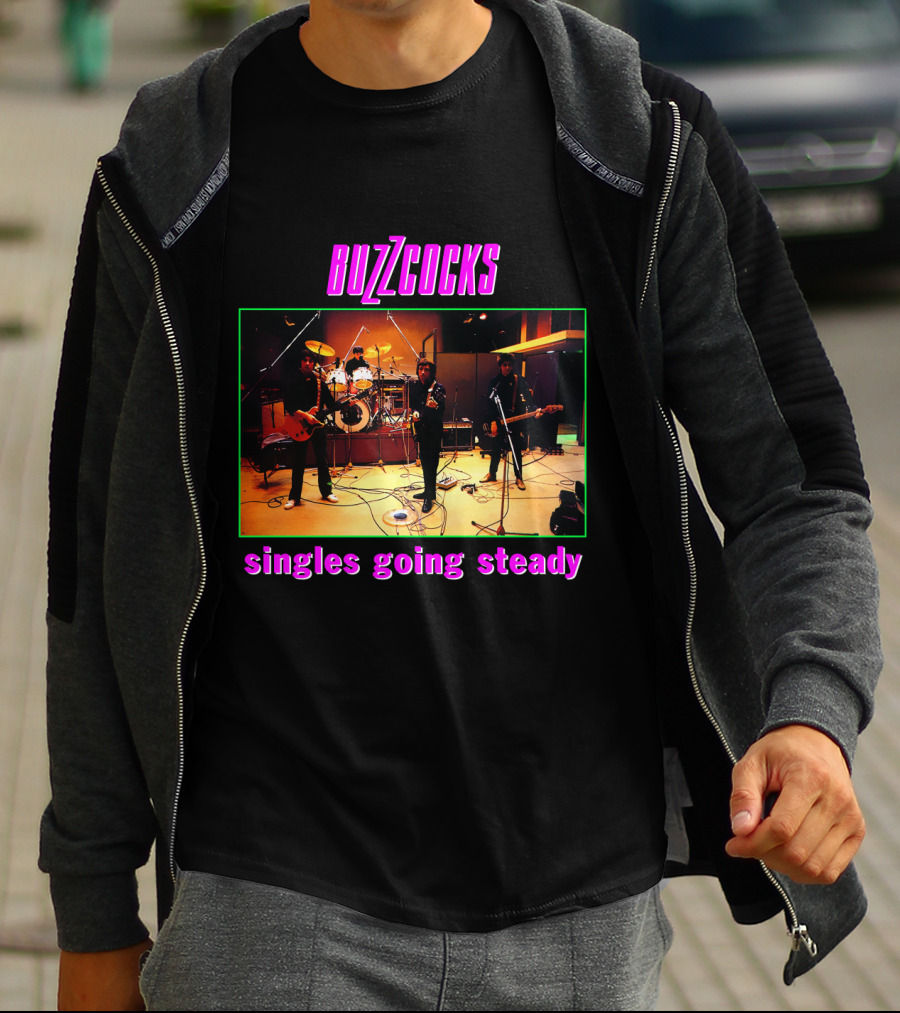 Buzzcocks Singles Going Steady Band Performance T-Shirt