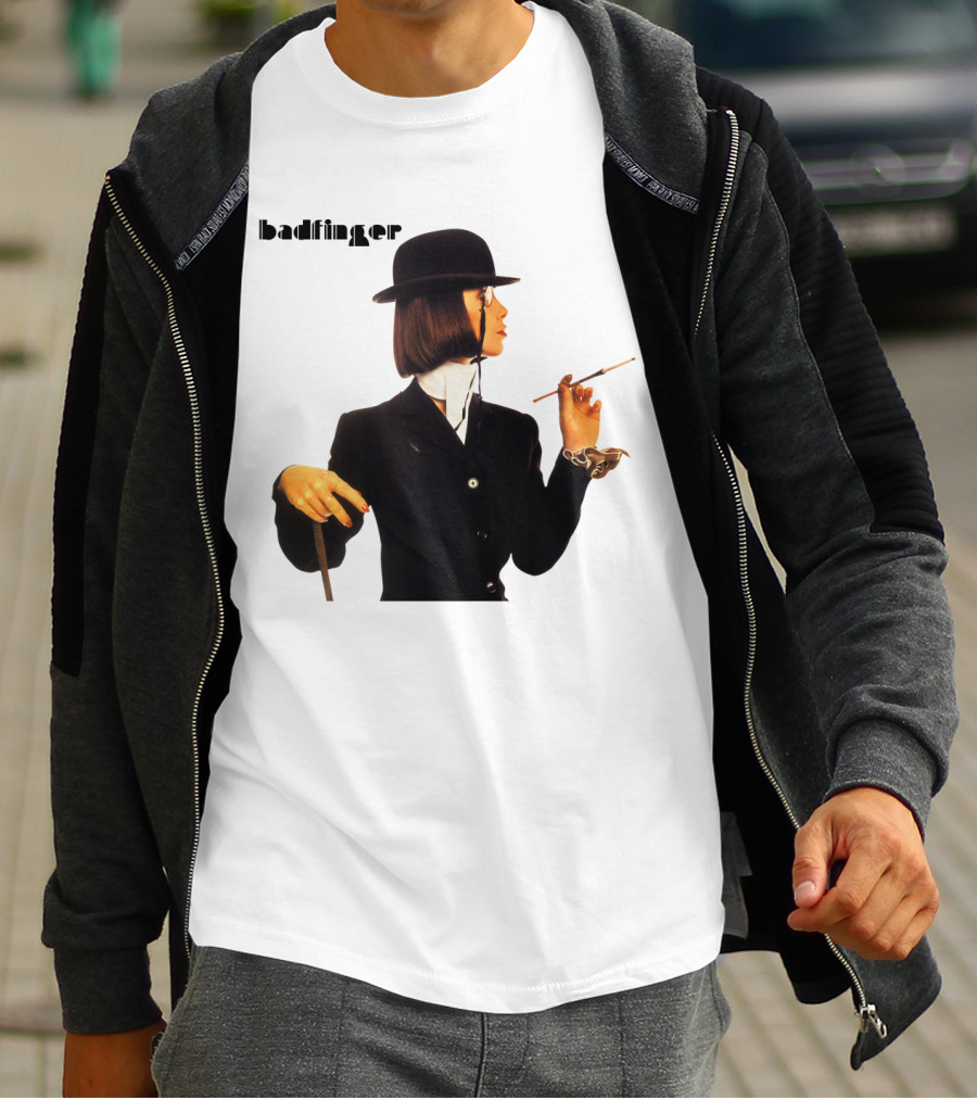 Badfinger Bowler Hat And Cigarette Holder Woman T-Shirt