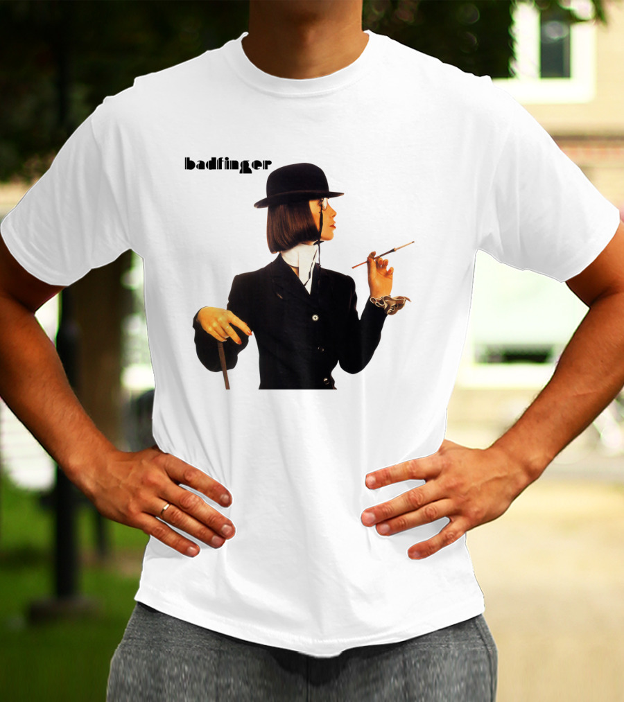 Badfinger Bowler Hat And Cigarette Holder Woman T-Shirt