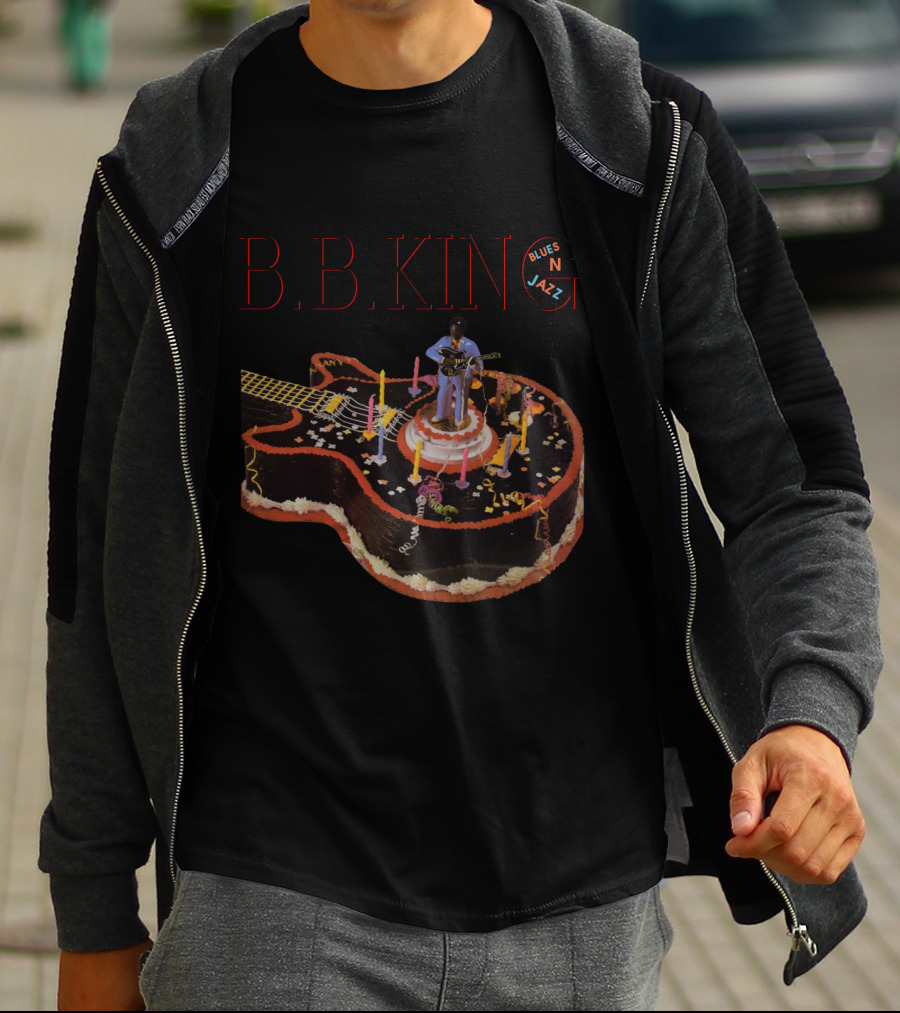 B.B. King Blues N Jazz Guitar Cake T-Shirt