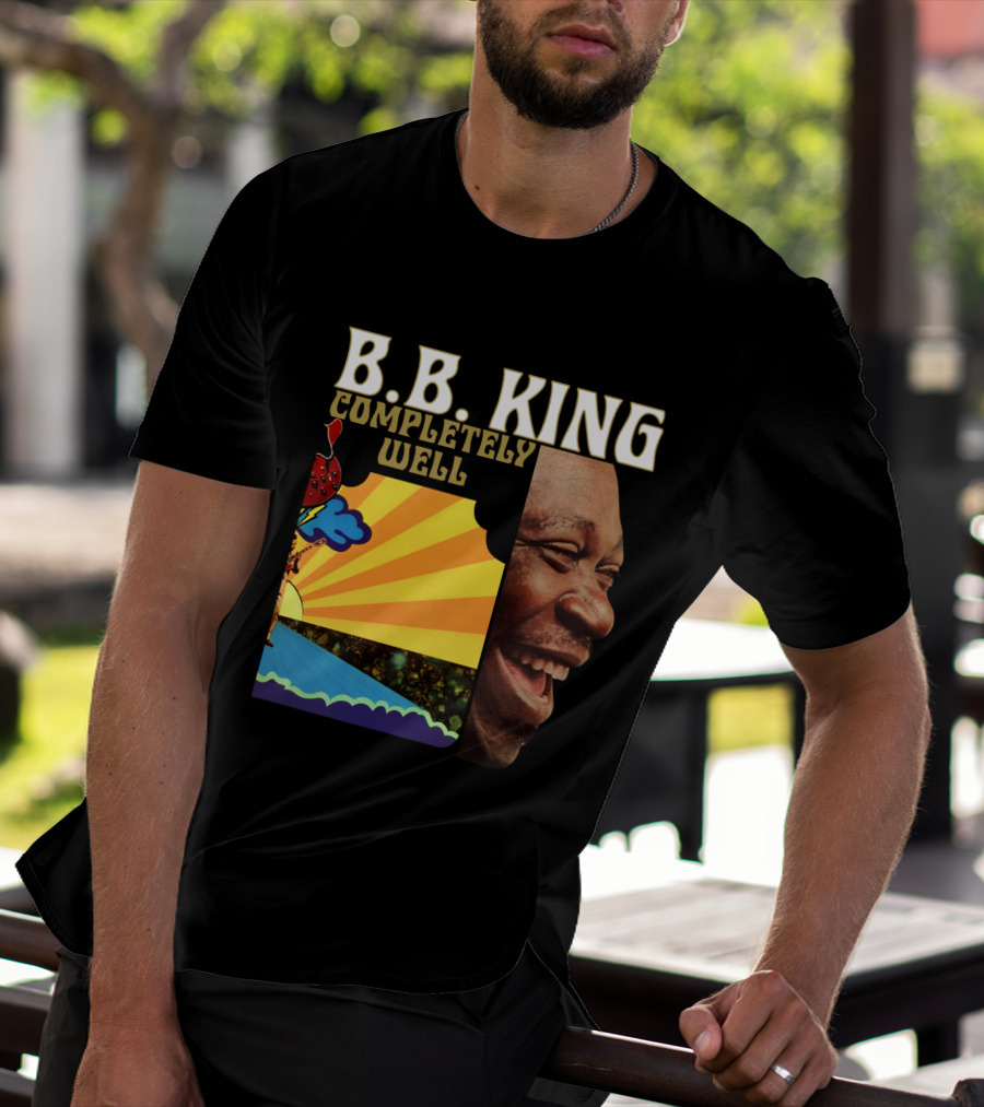B.B. King Completely Well Vibrant Illustration With Smiling Face T-Shirt