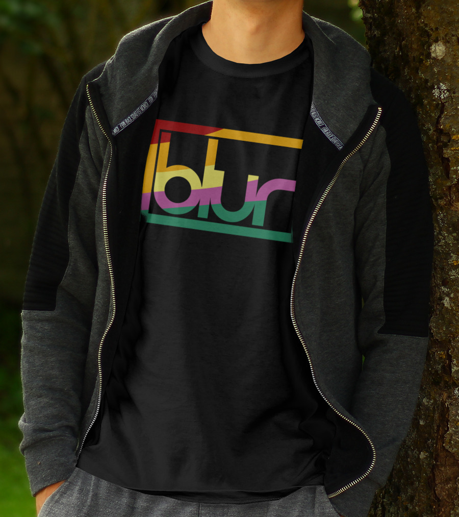 Blur 05 – Retro Spectrum Prism T-Shirt