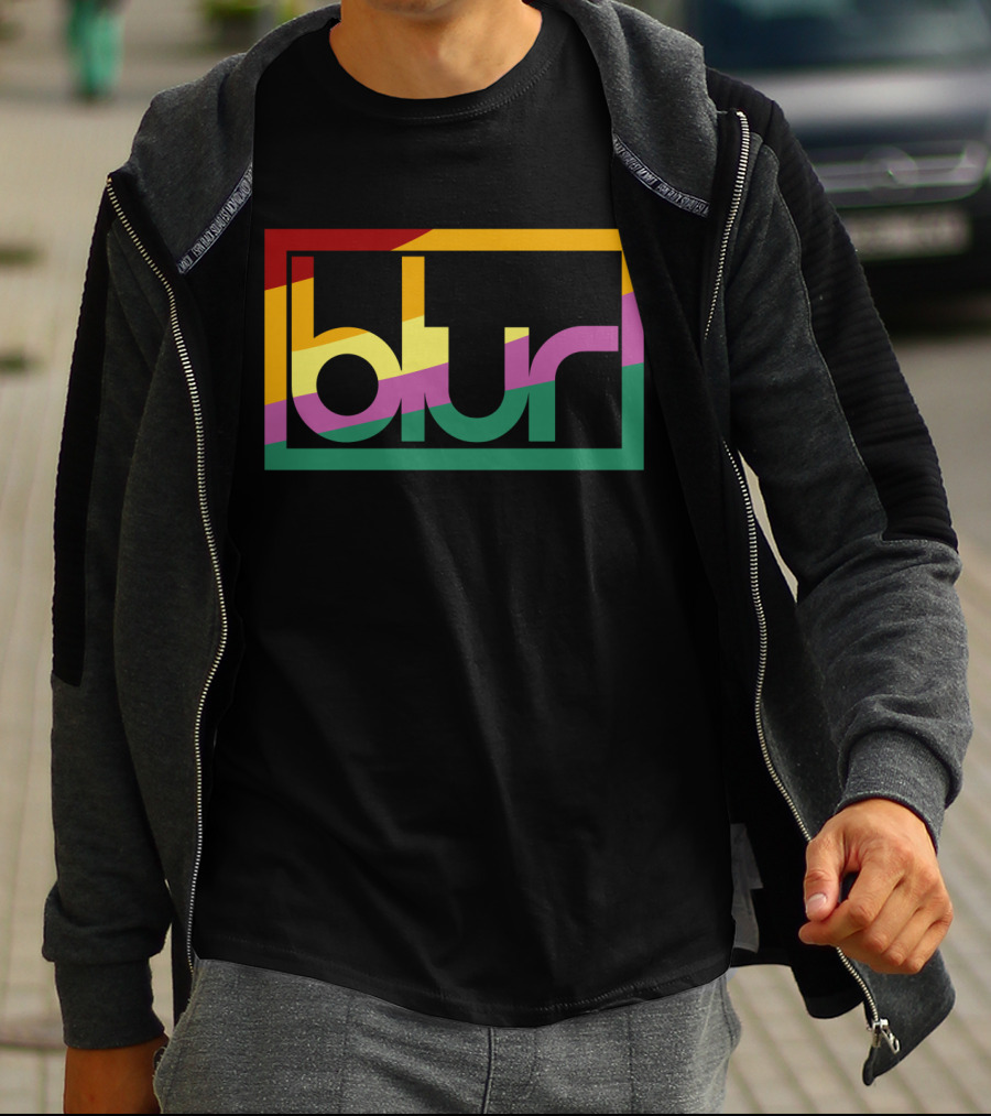 Blur 05 – Retro Spectrum Prism T-Shirt