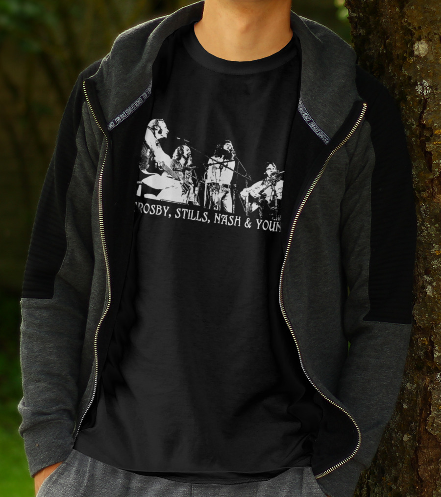 Crosby, Stills, Nash And Young Concert Performance T-Shirt