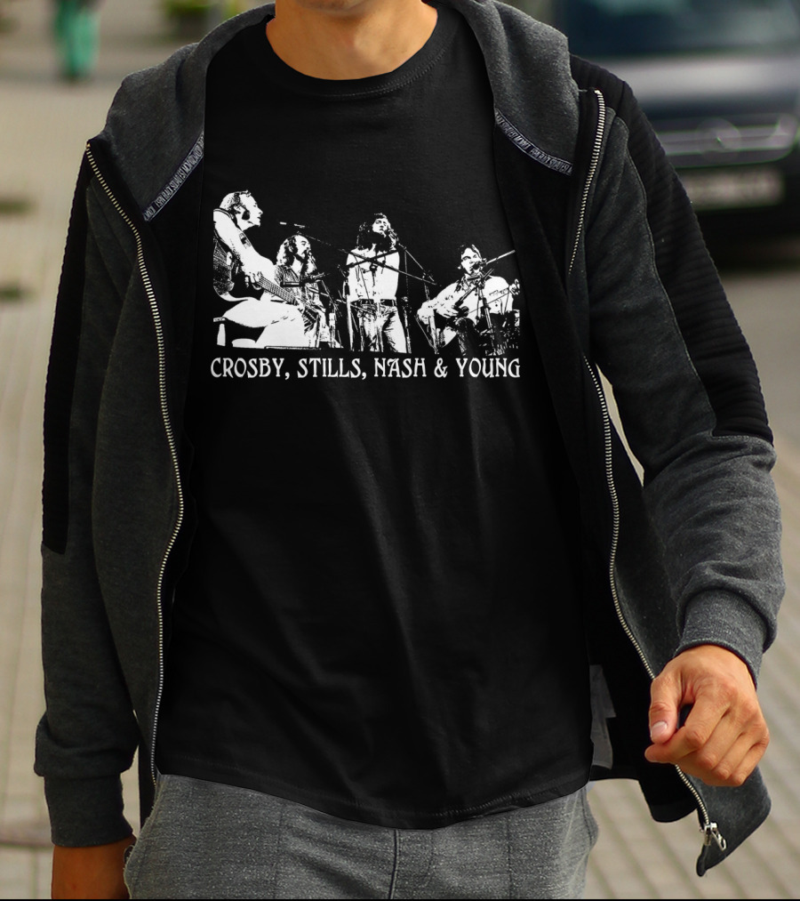 Crosby, Stills, Nash And Young Concert Performance T-Shirt