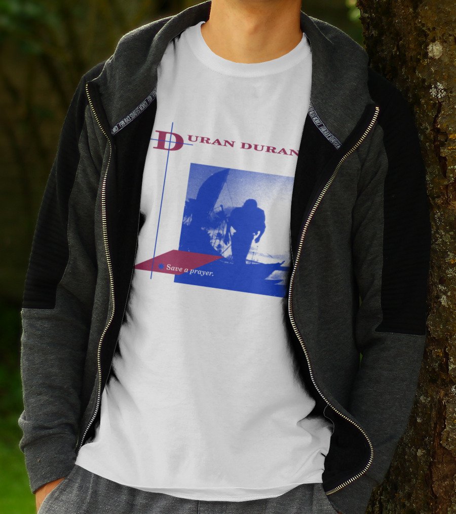 Duran Duran Save A Prayer Blue Abstract T-Shirt