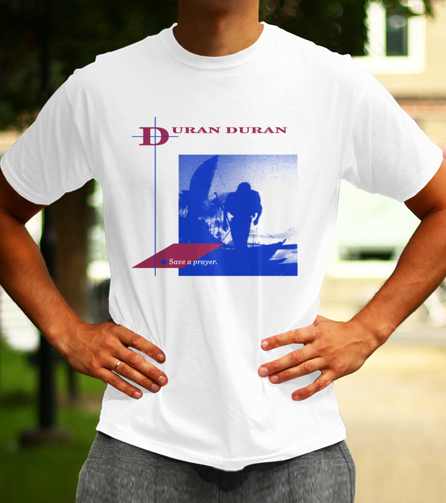 Duran Duran Save A Prayer Blue Abstract T-Shirt