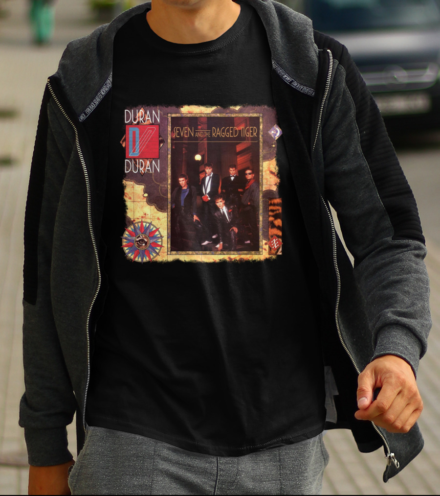 Duran Duran Seven And The Ragged Tiger Vintage Album Cover Art T-Shirt