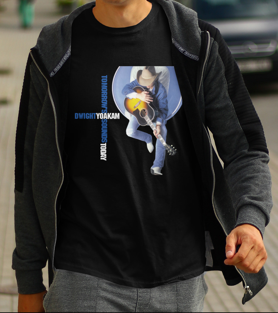 DWIGHT YOAKAM Tomorrow's Sounds Today Cowboy And Guitar T-Shirt