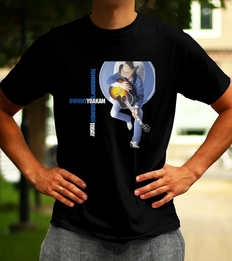 DWIGHT YOAKAM Tomorrow's Sounds Today Cowboy And Guitar T-Shirt