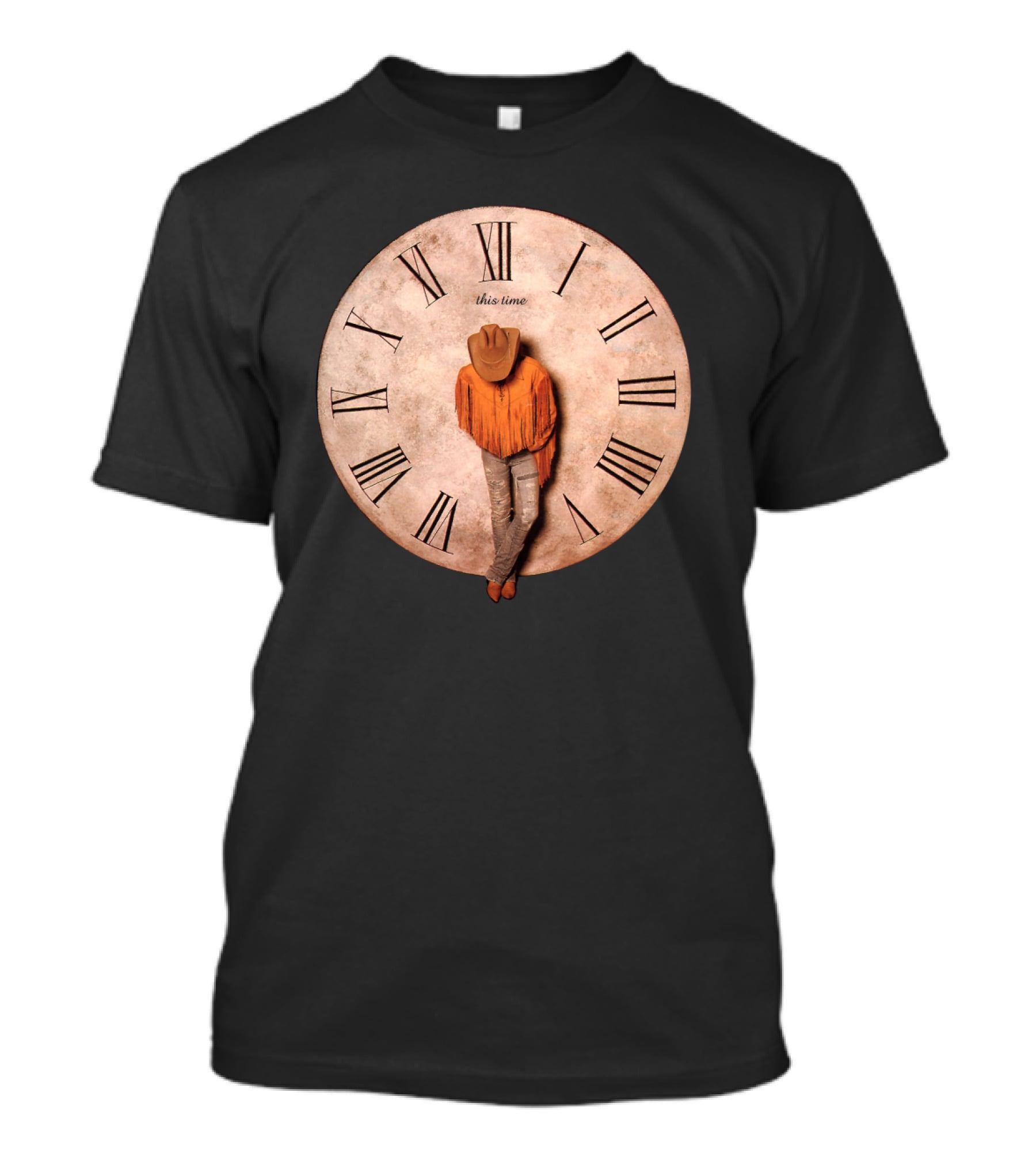 DYK 07 This Time Cowboy Clock Roman Numerals T-Shirt