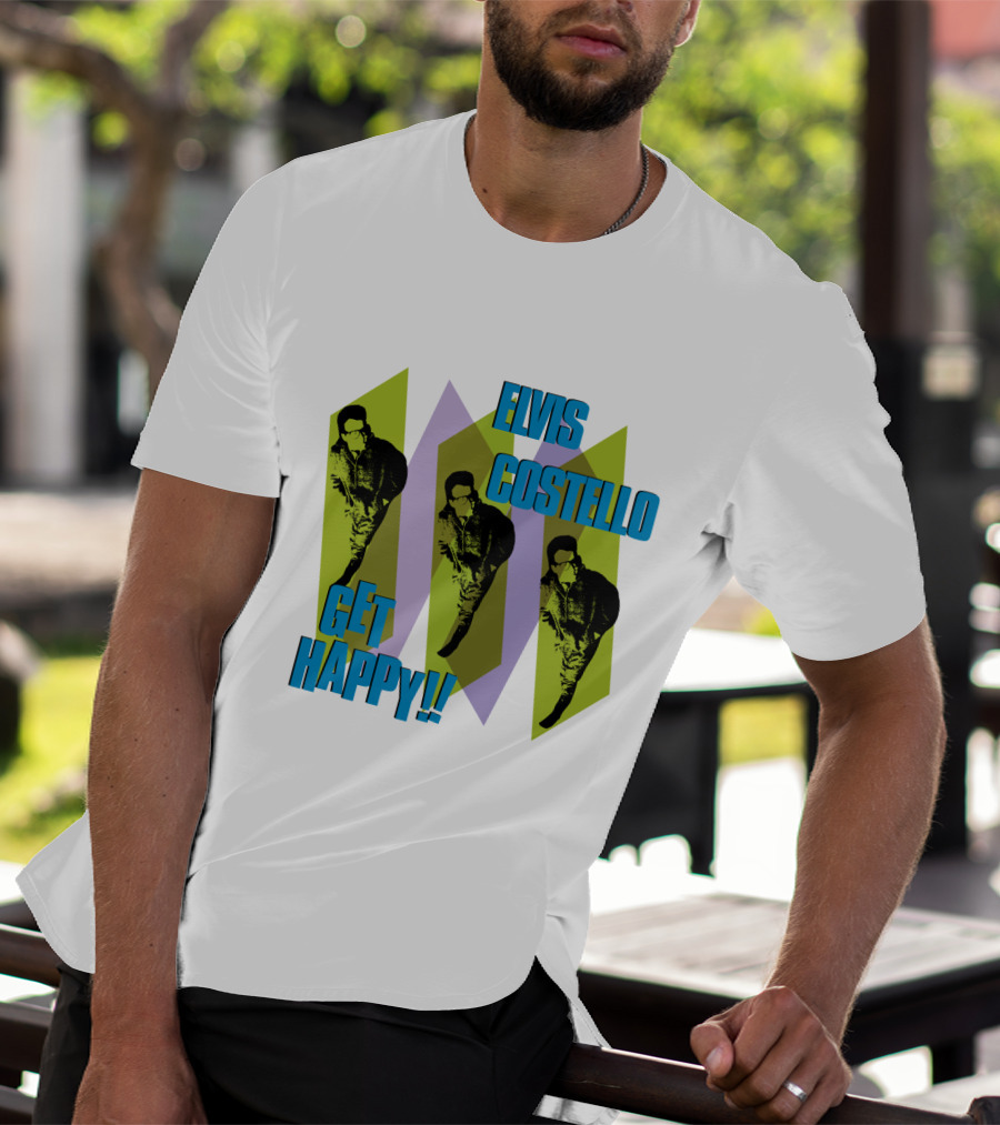 Elvis Costello Get Happy EVCTL 10 Be T-Shirt