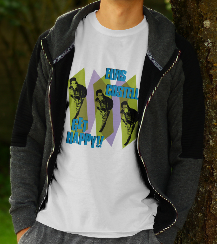 Elvis Costello Get Happy EVCTL 10 Be T-Shirt