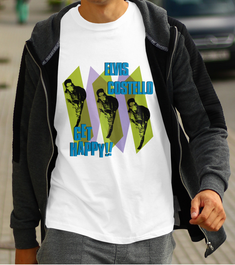 Elvis Costello Get Happy EVCTL 10 Be T-Shirt