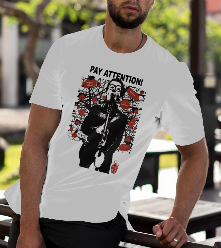Pay Attention EVCTL 15 Amplified Warnings Get Angry New Frenzy T-Shirt