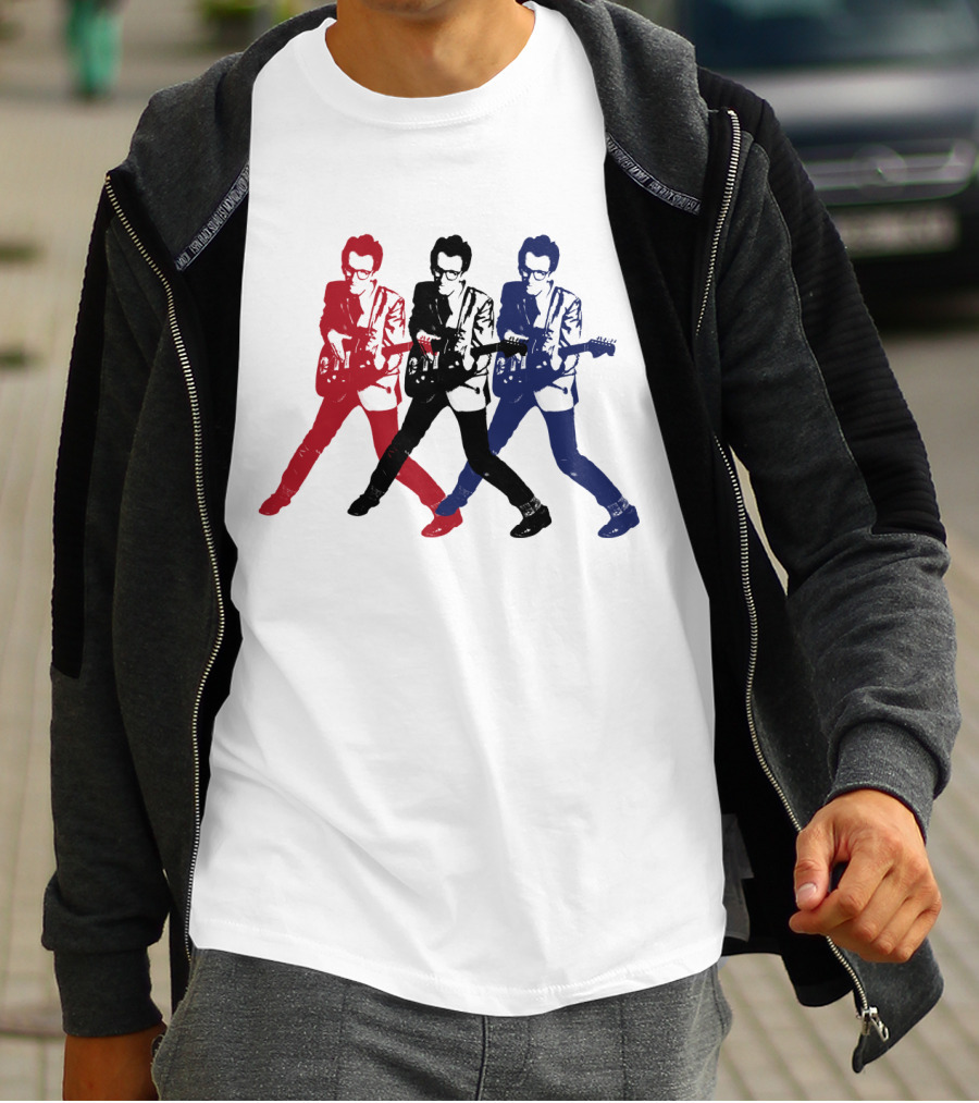 Evctl 19 Red Blue White Rock Trio T-Shirt