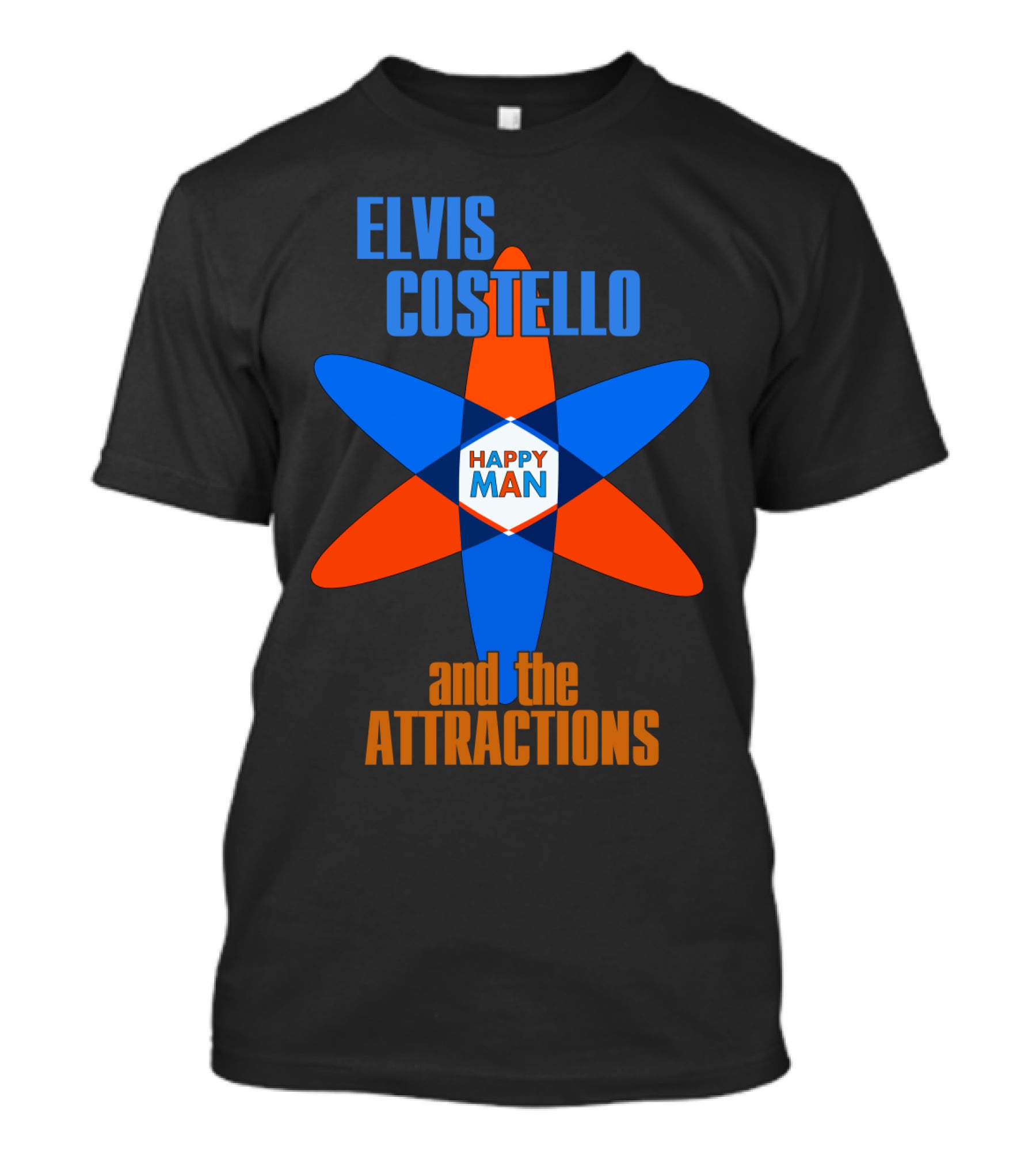 Elvis Costello And The Attractions Happy Man T-Shirt