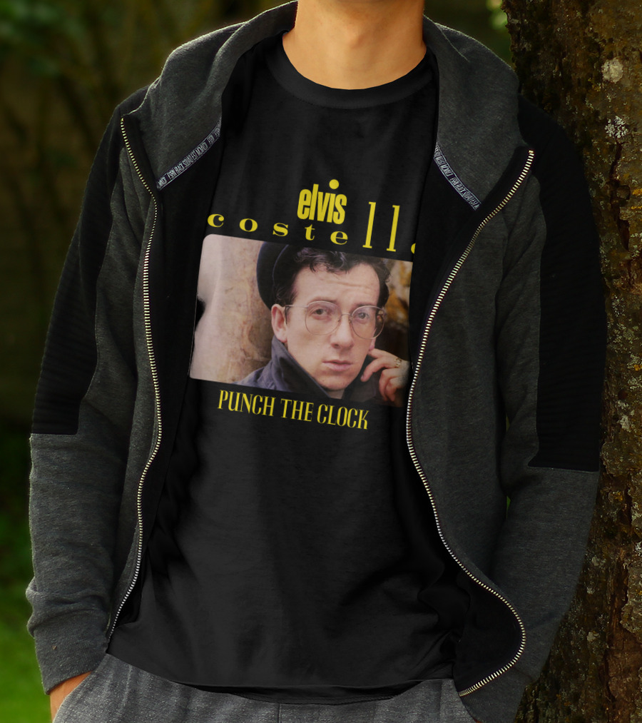 Elvis Costello Punch The Clock Vintage Album Cover T-Shirt