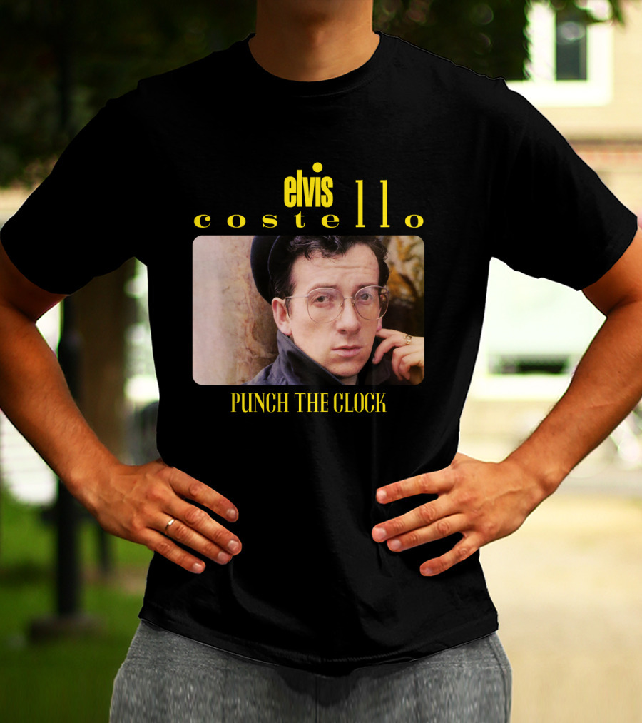 Elvis Costello Punch The Clock Vintage Album Cover T-Shirt