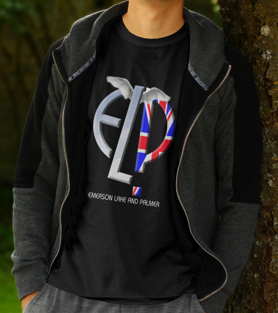 Emerson Lake And Palmer Elp 02 Union Jack Wings T-Shirt