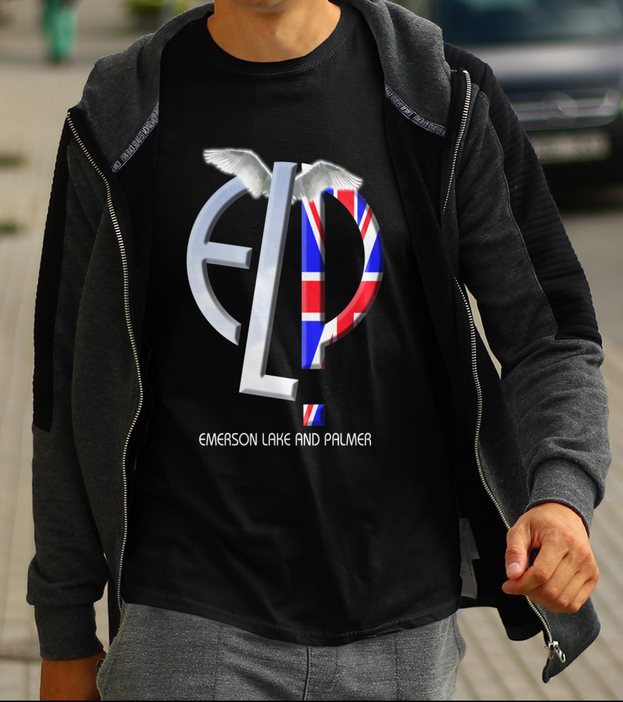 Emerson Lake And Palmer Elp 02 Union Jack Wings T-Shirt