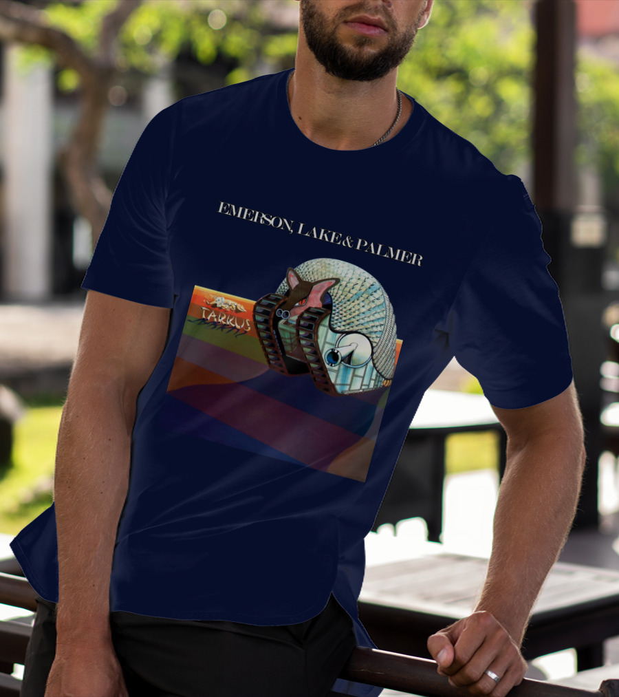 Emerson, Lake And Palmer Tarkus 12 Album Cover T-Shirt