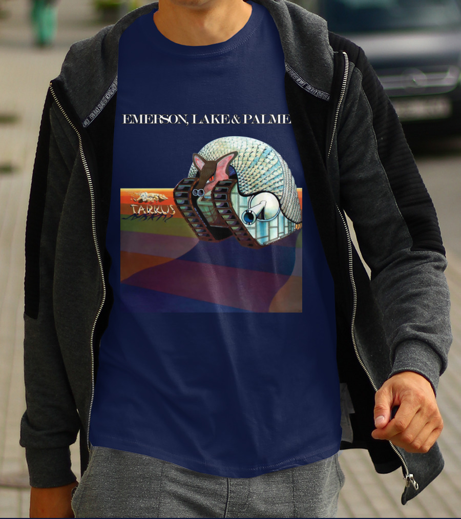 Emerson, Lake And Palmer Tarkus 12 Album Cover T-Shirt