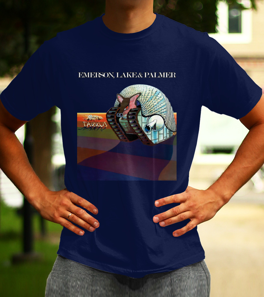 Emerson, Lake And Palmer Tarkus 12 Album Cover T-Shirt