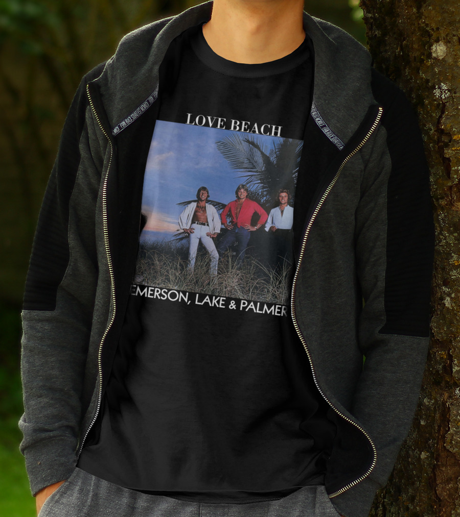 Love Beach Emerson Lake And Palmer Album Cover T-Shirt