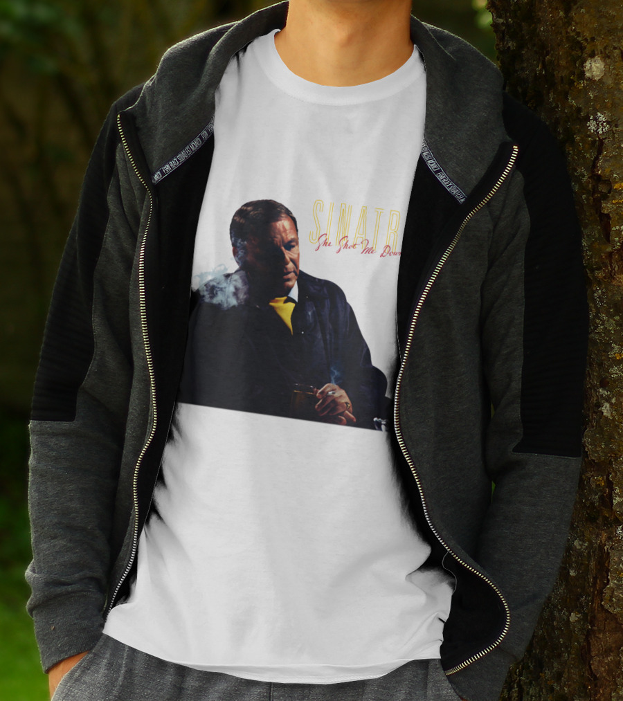 SINATRA She Shot Me Down Smoking Jacket T-Shirt