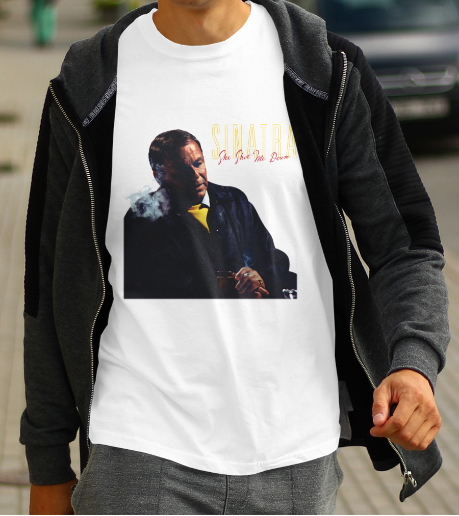 SINATRA She Shot Me Down Smoking Jacket T-Shirt