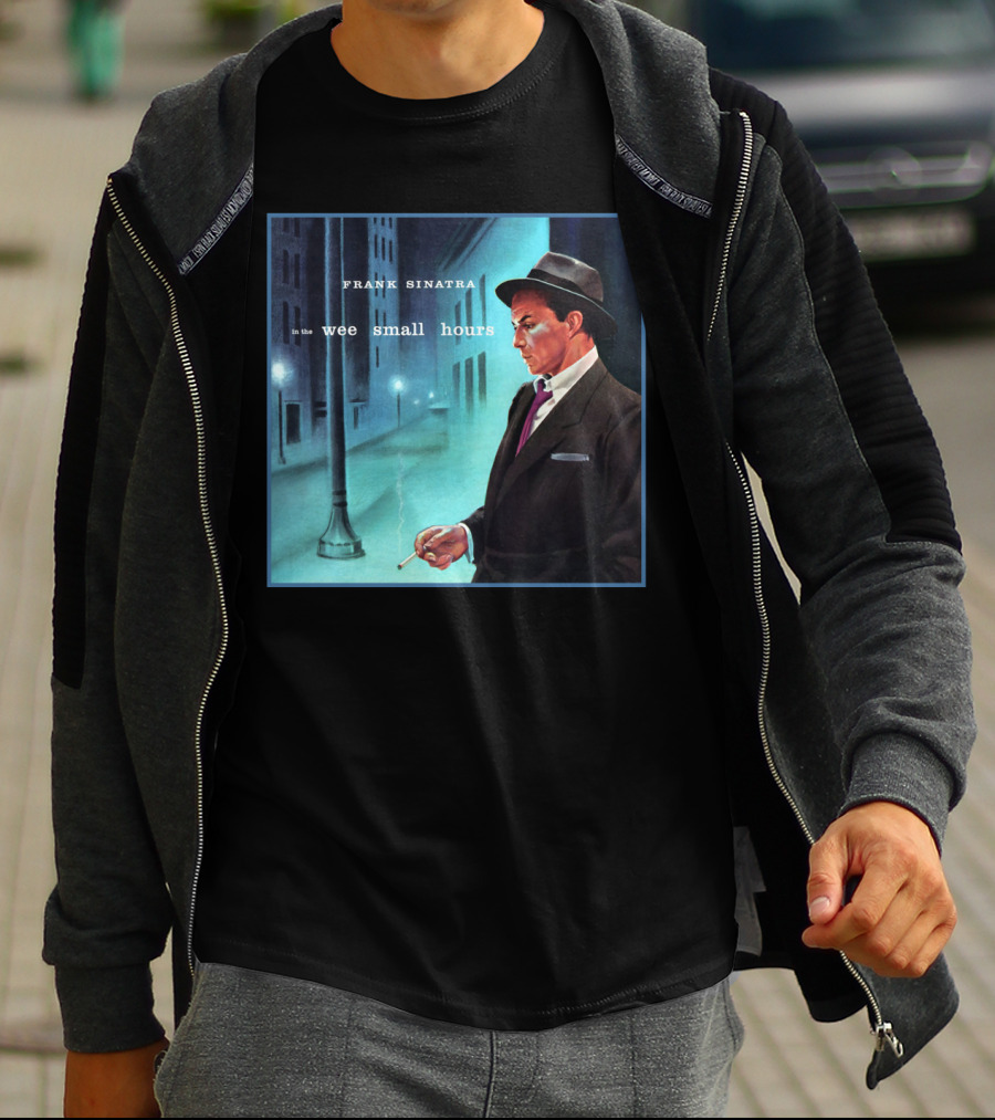 Frank Sinatra In The Wee Small Hours Classic Album Cover Smoking Night Scene T-Shirt