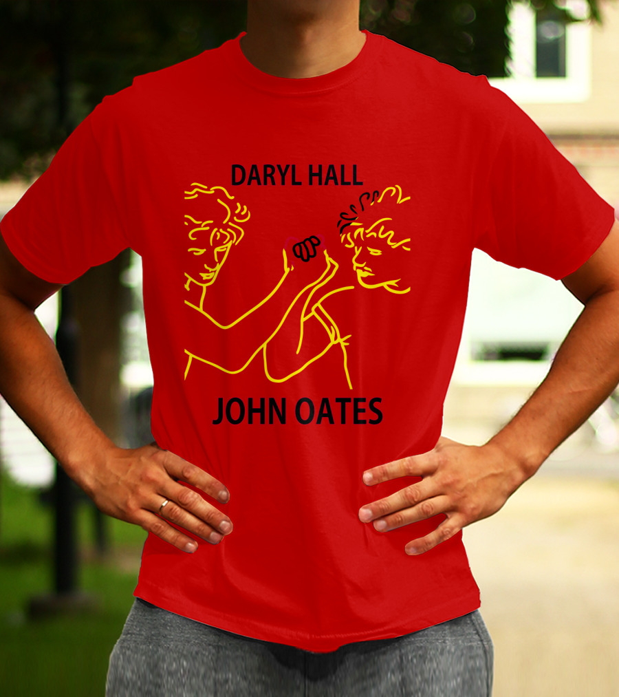 Daryl Hall And John Oates Neon Outline Duo T-Shirt