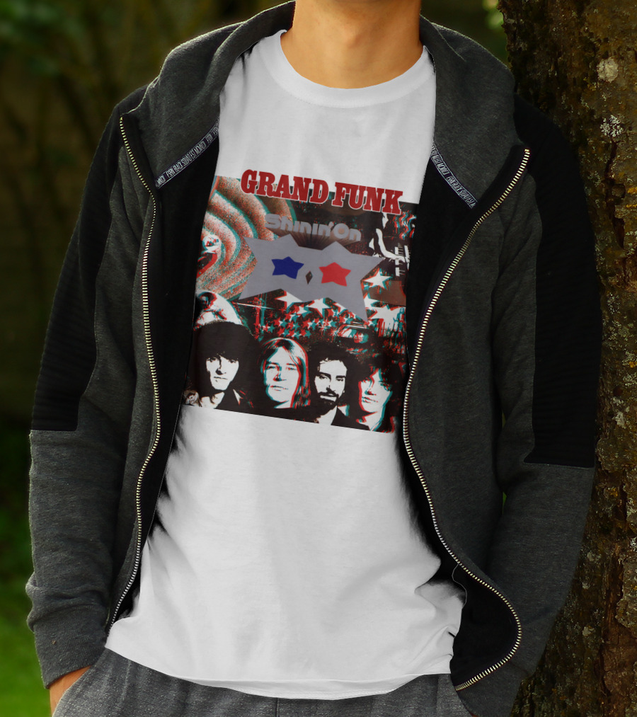 Grand Funk Shinin' On Album Cover Collage 04 T-Shirt