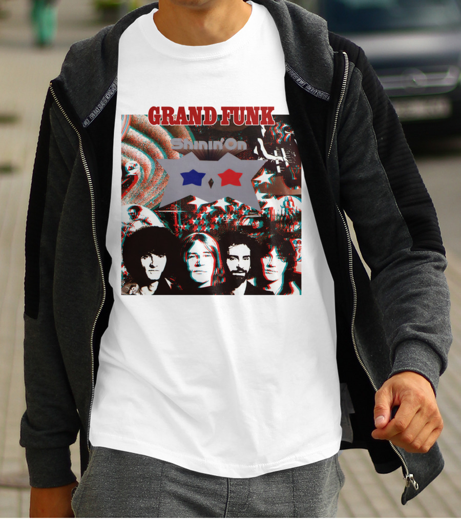 Grand Funk Shinin' On Album Cover Collage 04 T-Shirt